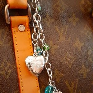 Handbag Charm/pocketbook hang/keychain. Handmade. Not the pocketbook.